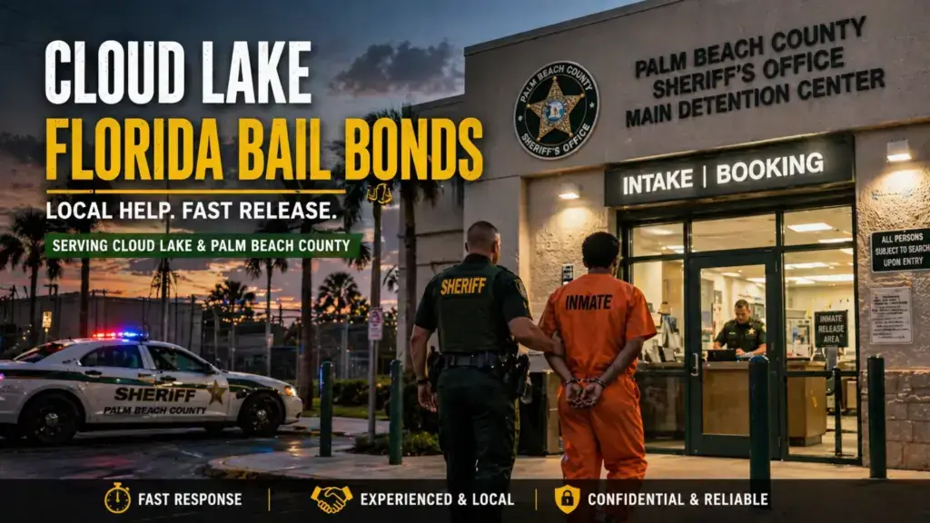 cloud lake florida bail bonds intake process at palm beach county jail